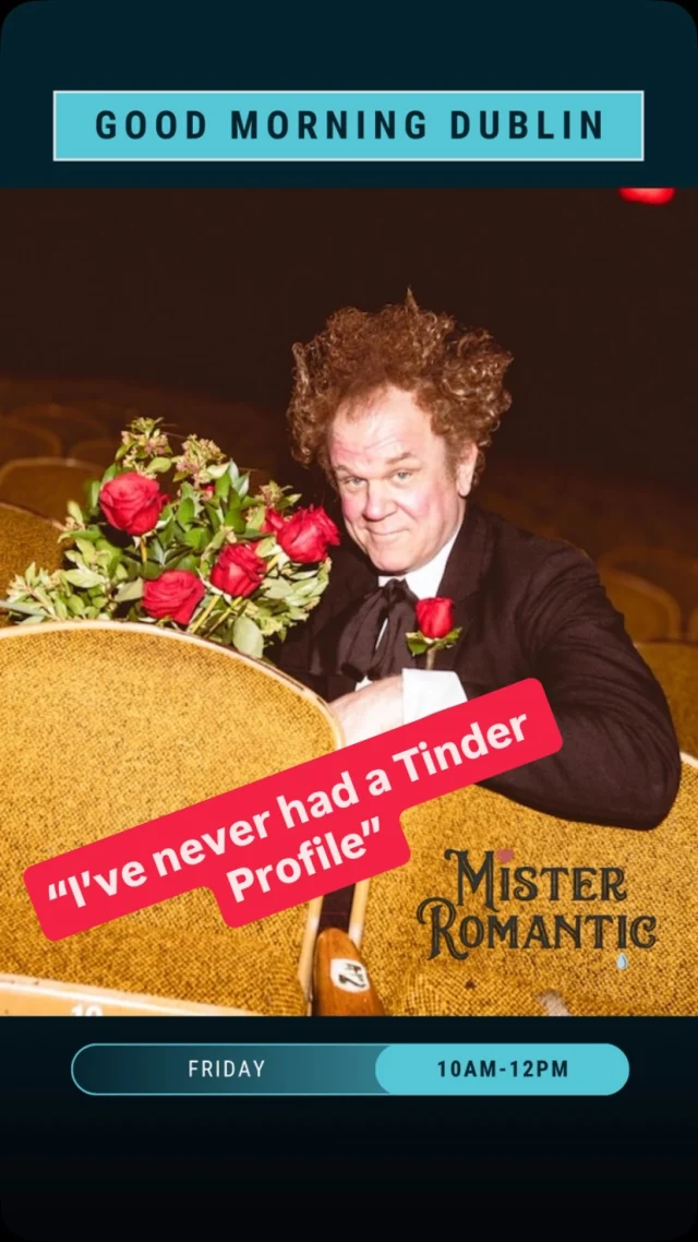 After more than three decades on the screen, the incomparable John C. Reilly takes centre stage at The Ambassador Theatre in Dublin on the 20th of November, with his critically acclaimed stage production, as the eternally hopeful Mister Romantic. @helendesbois caught up with him to find out all about the songs, the laughter and the man behind the magic. 

Tune into #goodmorningdublin tomorrow morning from 10am!
🌹
@johncreillyismrromantic 
@mcdproductions @theambassadordublin #misterromantic #johncreilly #onstage #hollywoodactor #tinder