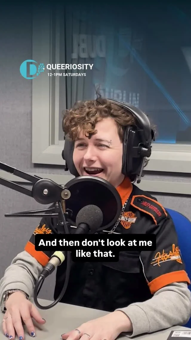 Did you miss #queeriosity last week ? 

@emily_bradley_comedy was joined in studio by @jcarewdance but don’t worry because this Saturday from 12pm is full of more #minorgaygrievances , looking back at queer icons and the latest in queer news and pop culture. 

Head to mixcloud and Spotify to hear @iamsararibeiro a Dublin-based #poet and #teacher talk about ‘Intrusive Thoughts’, her new bilingual English/ Portuguese poetry collection. Sara opens up about living with a disability, the themes of memory and #migration woven through her work and what it means to have a leg for every occasion. 

#queerpopculture #disabilityawareness #intrusivethoughts