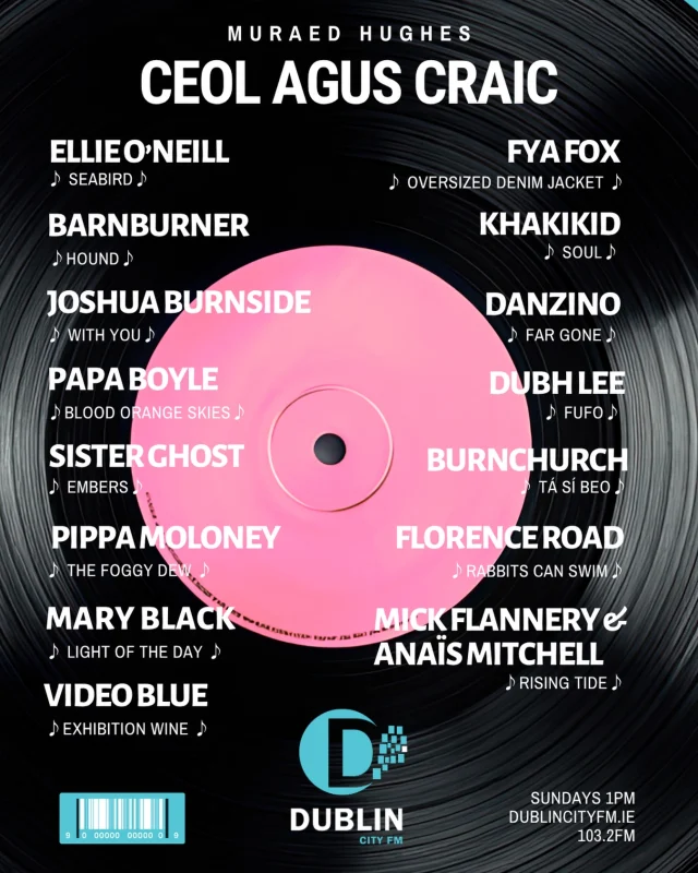 Túnáil isteach go #CeolagusCraic liomsa Muraed Hughes aka @celebrantlovejoy Dé Domhnaigh 1pm, Sunday 1pm for one hour of #CeoltóiríÉireannacha #grungepop #altfolk 
Bígí linn