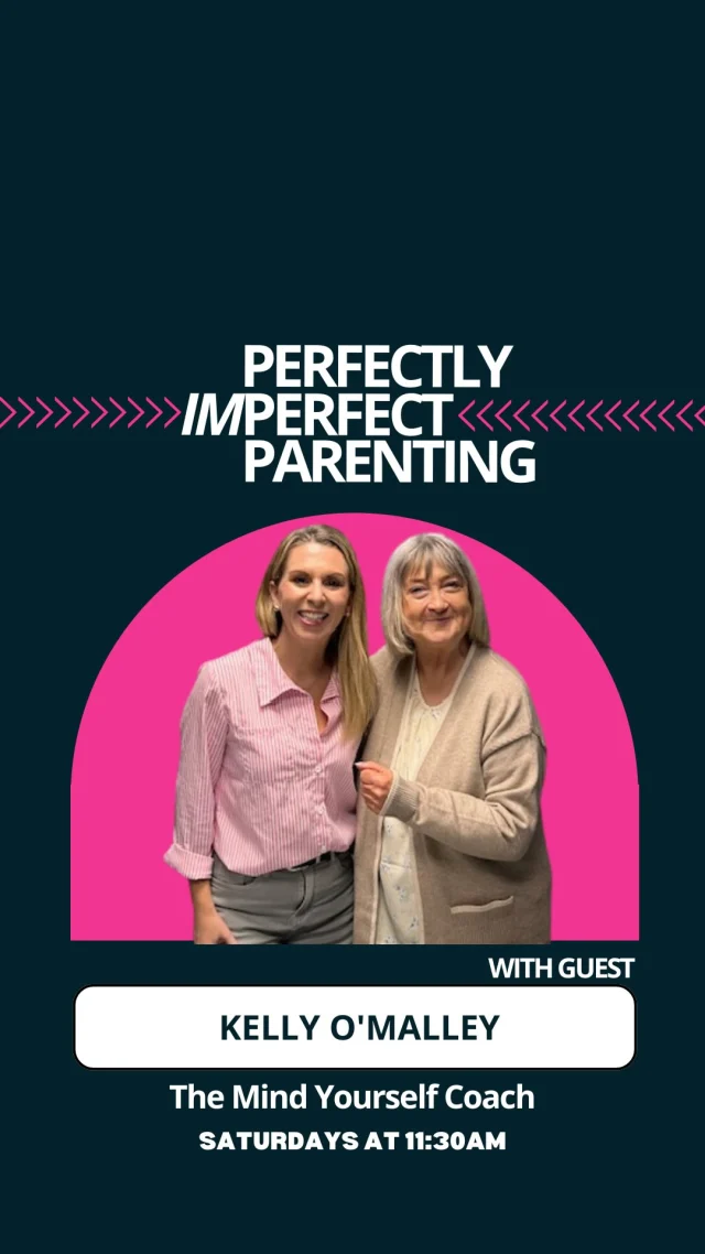 This week on #PerfectlyImperfectParenting, Mary sits down with Kelly O’Malley - also known as The Mind Yourself Coach - for an honest and empowering conversation about prioritising your #wellbeing and not letting stress run the show.
 
If you tend to overcommit at work, struggle to balance home and career, or find it hard to set boundaries, this episode is definitely one to tune into.

Tune in this Saturday from 11:30am 

#boundariesarehealthy #mindyourselfcoach